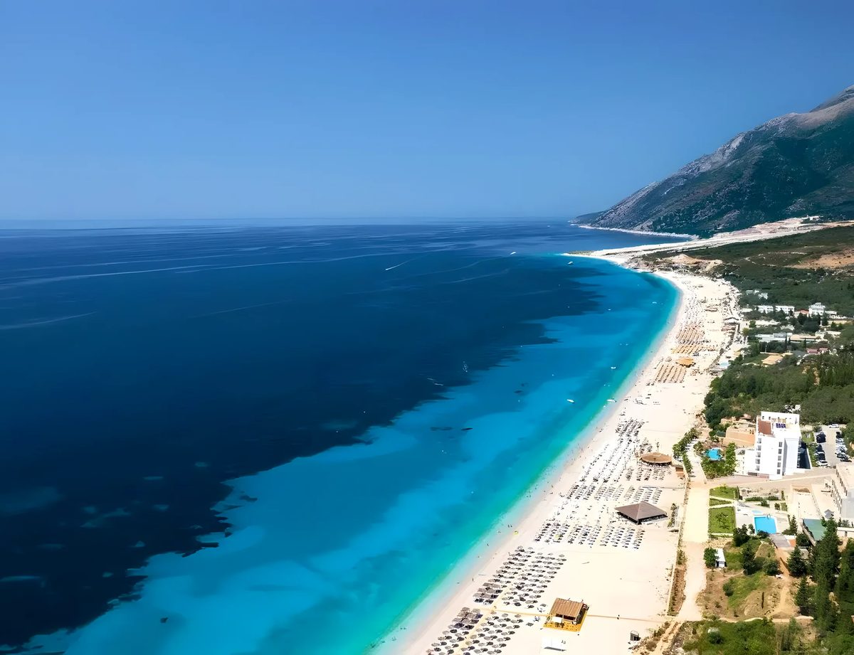 Beach Clubs at Drymades Beach, Albania